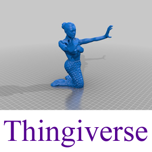 Thingiverse Model: The Mermaid