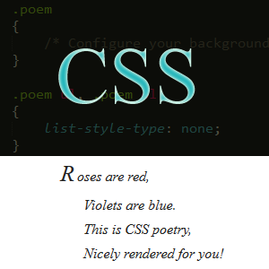 Formatting Poetry Using CSS